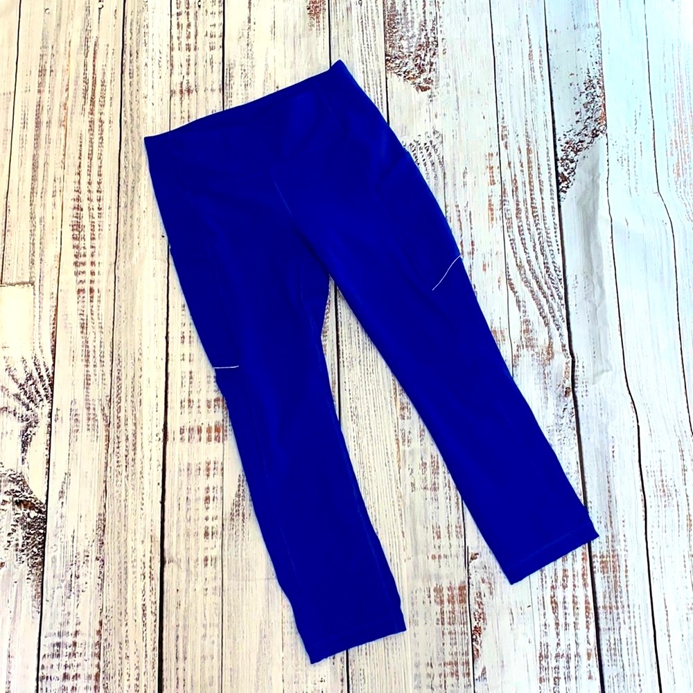 Lululemon Royal Blue Crop Leggings - Size 4